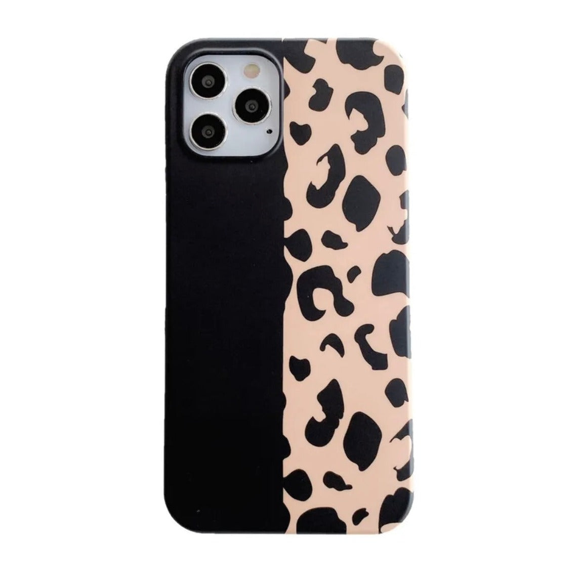 Beige Black Animal Print Phone Case