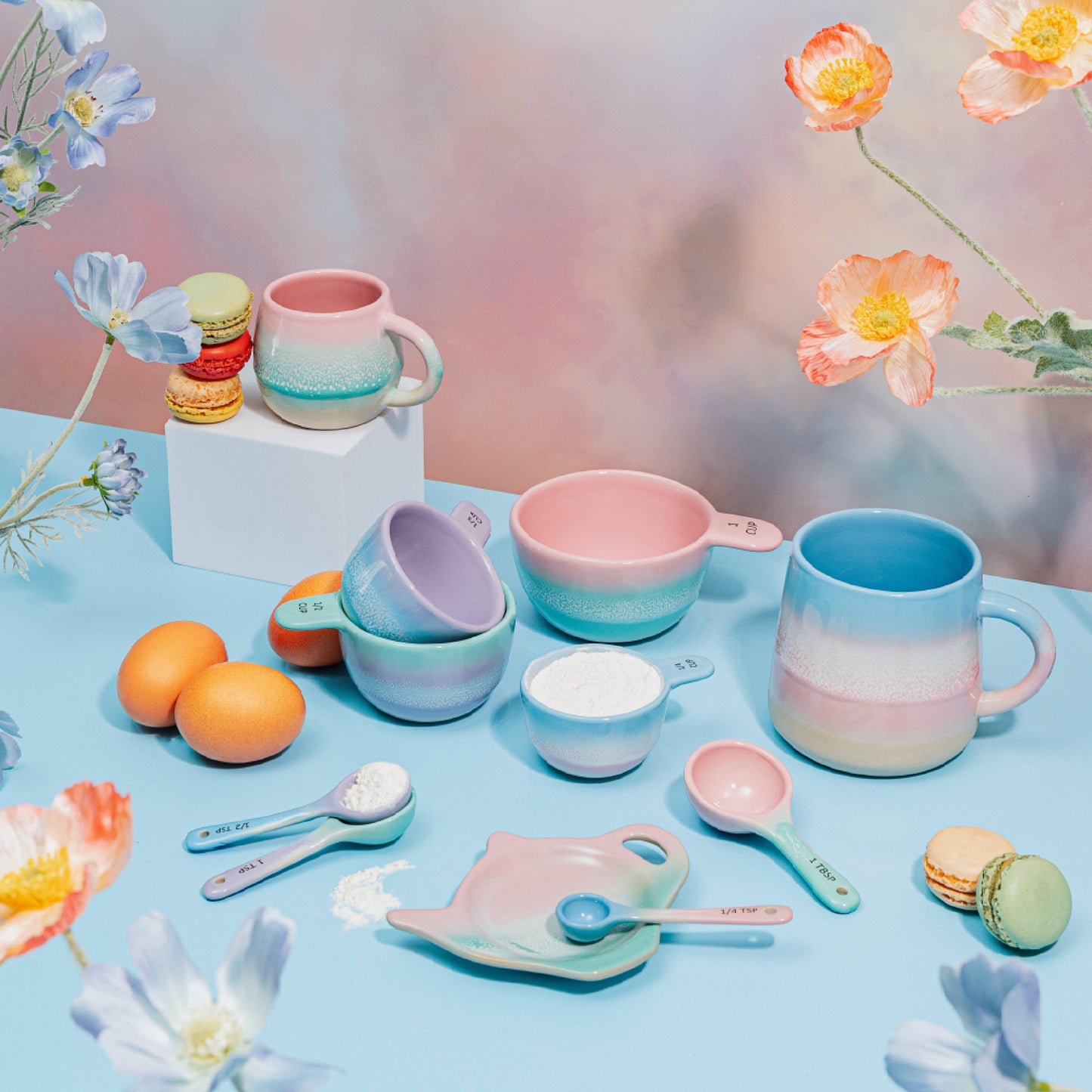 Pastel Ombre Measuring Spoons
