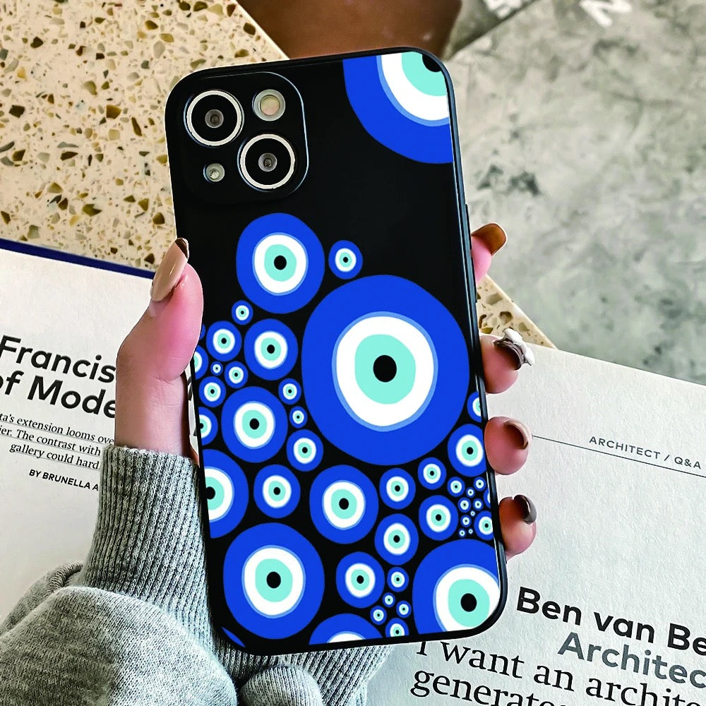 Evil Eye Bubbles Phone Case - Black