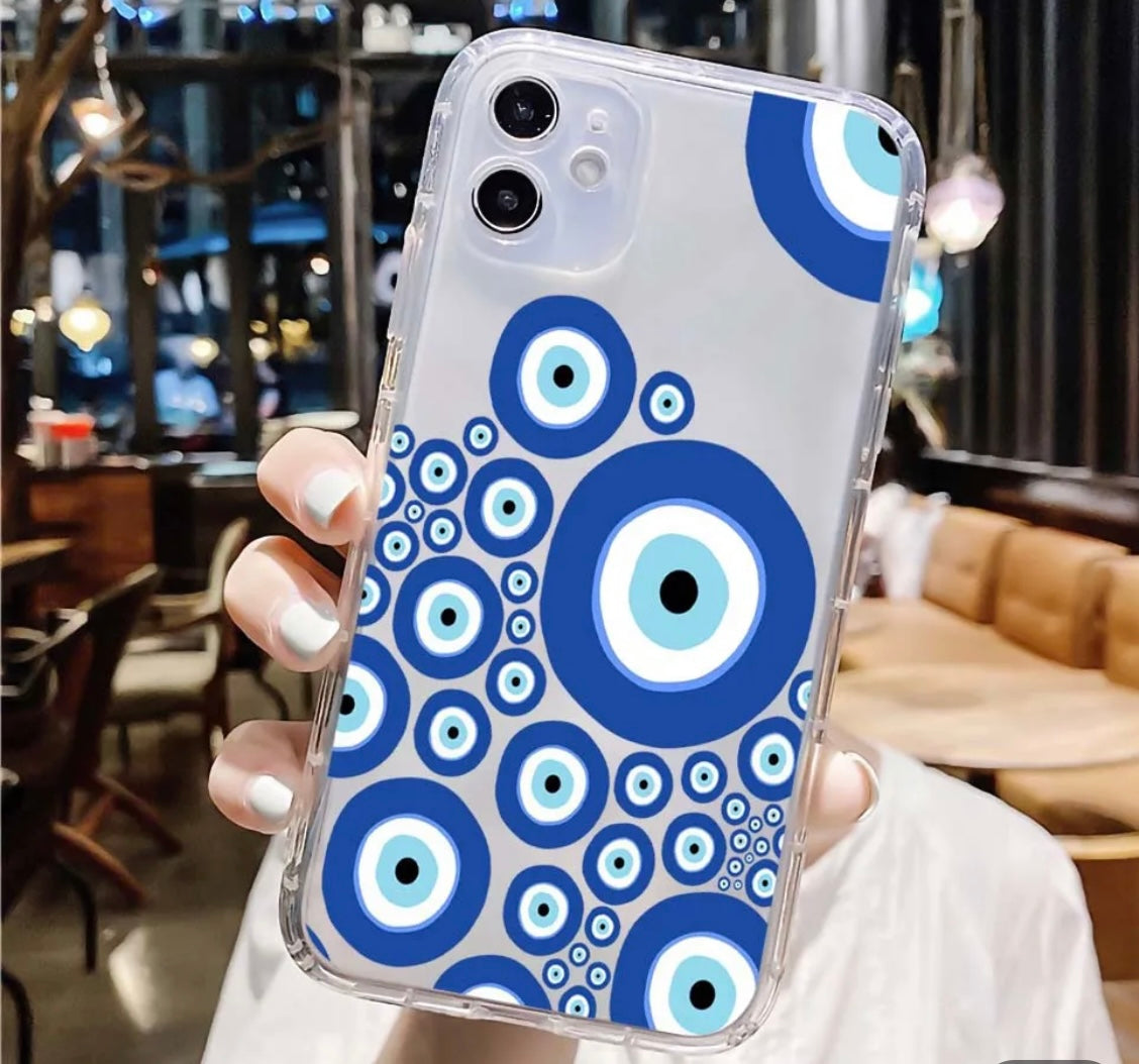 Evil Eye Bubbles Phone Case - Clear
