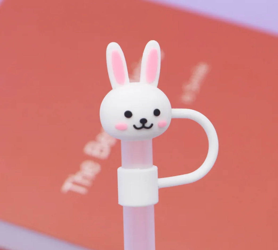 Bunny Rabbit Straw Cover