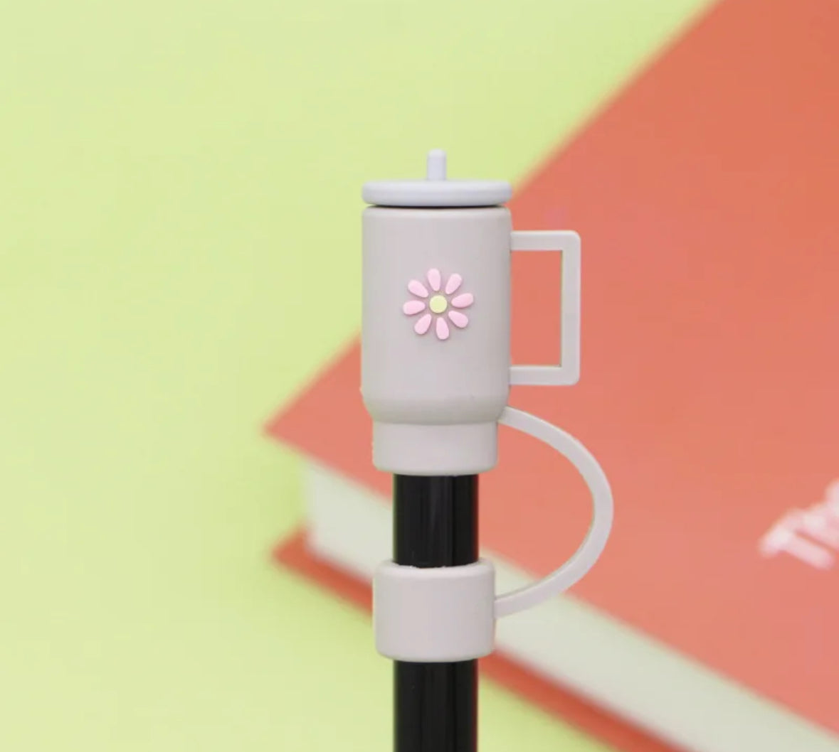 Grey Mini Tumbler Straw Cover