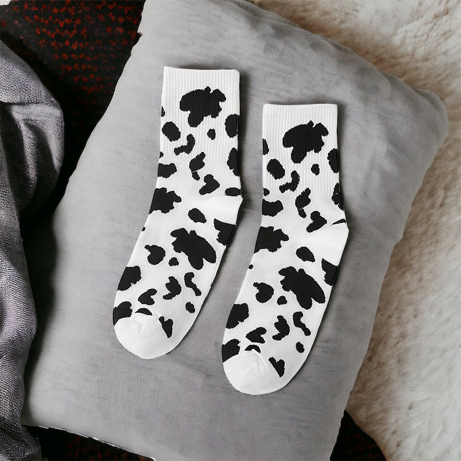 Cow Print Socks