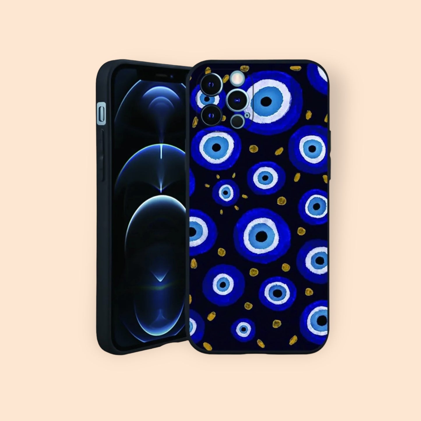 Evil Eye Gold Dots Phone Case