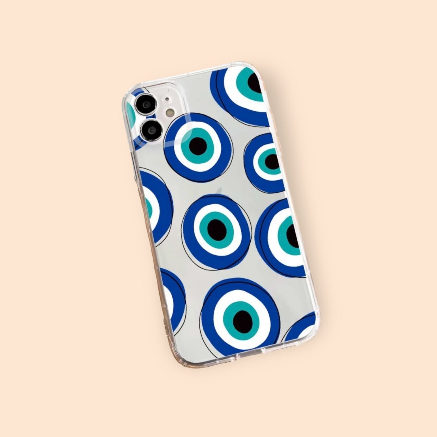 Evil Eye Doodle Phone Case - Clear