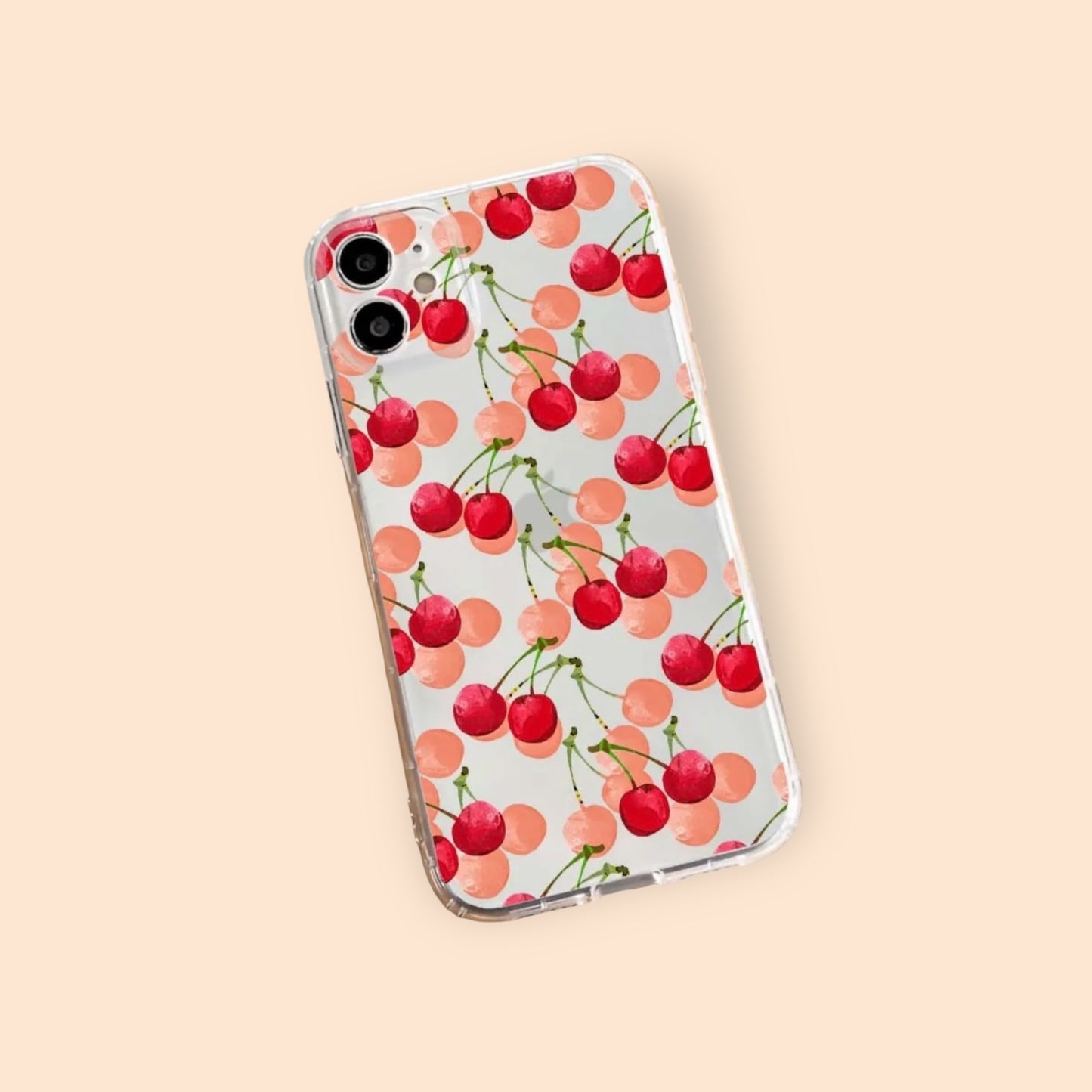 Cherry Twist Phone Case - Clear