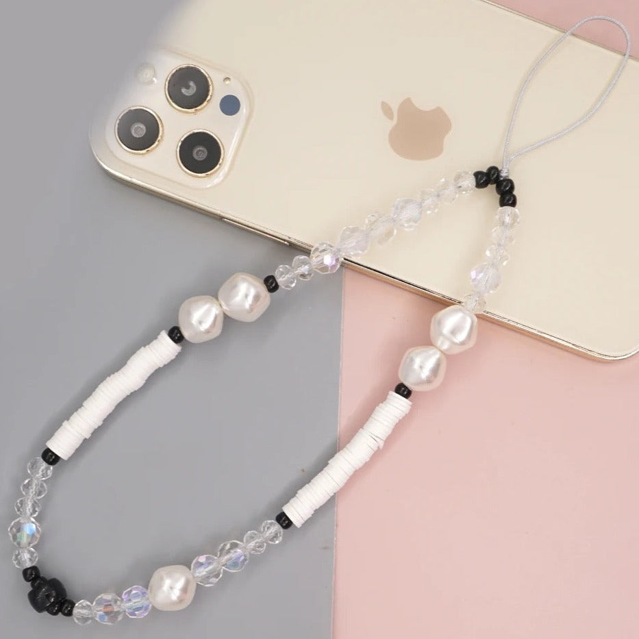White Pearl Phone Strap