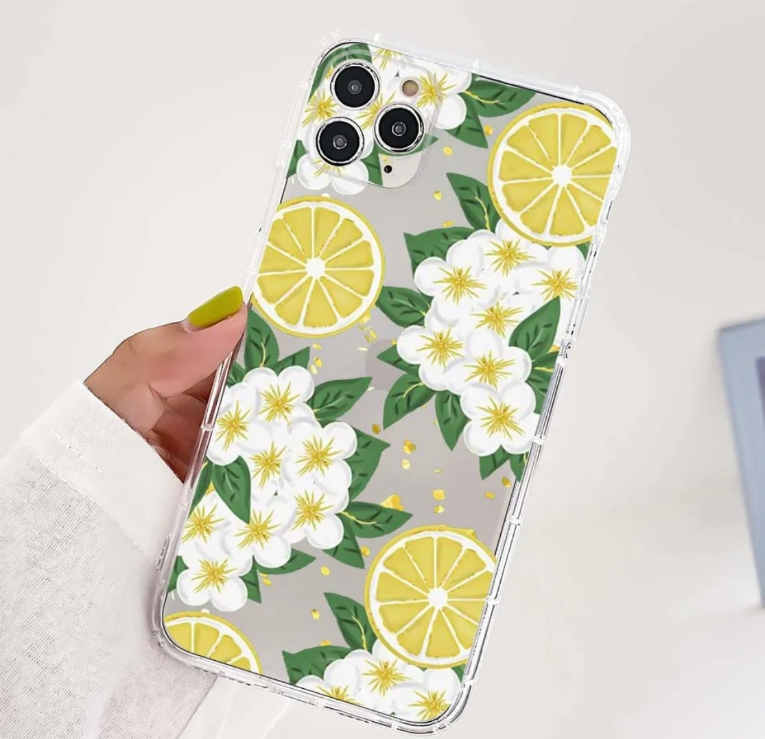 Lemon Blossom Phone Case - Clear