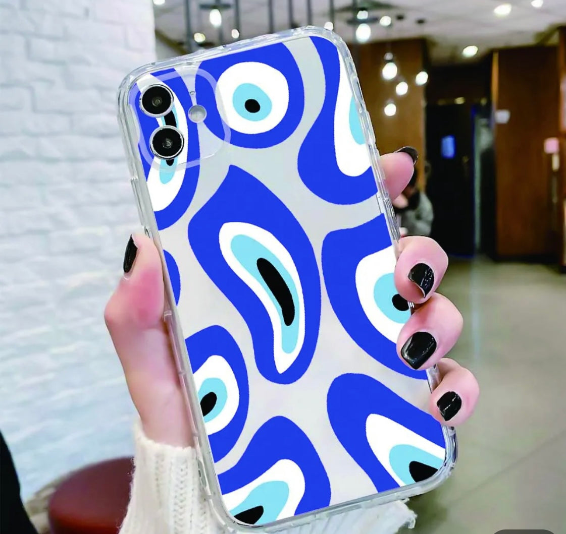 Psychedelic Evil Eye Phone Case - Clear