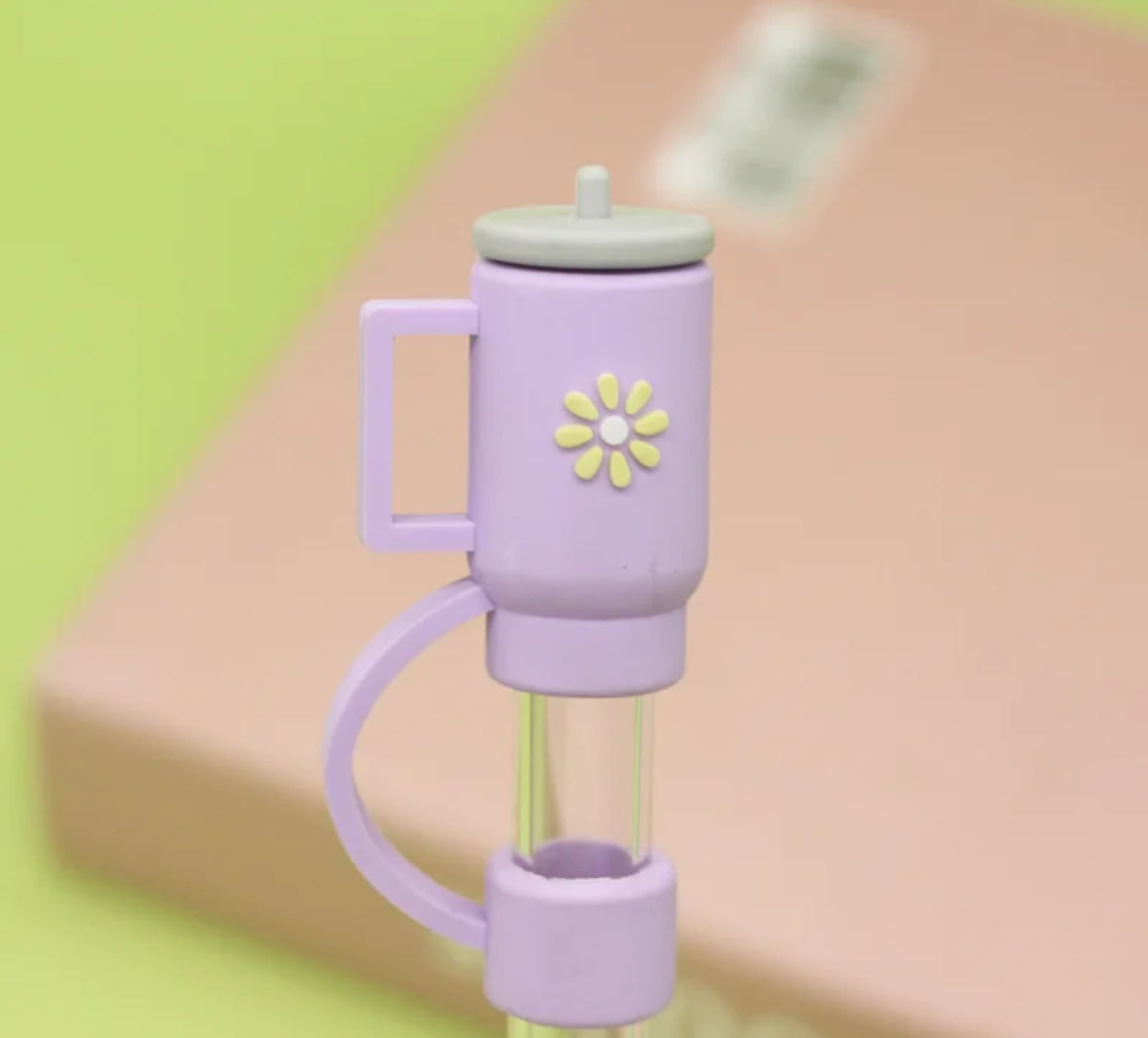 Purple Mini Tumbler Straw Cover