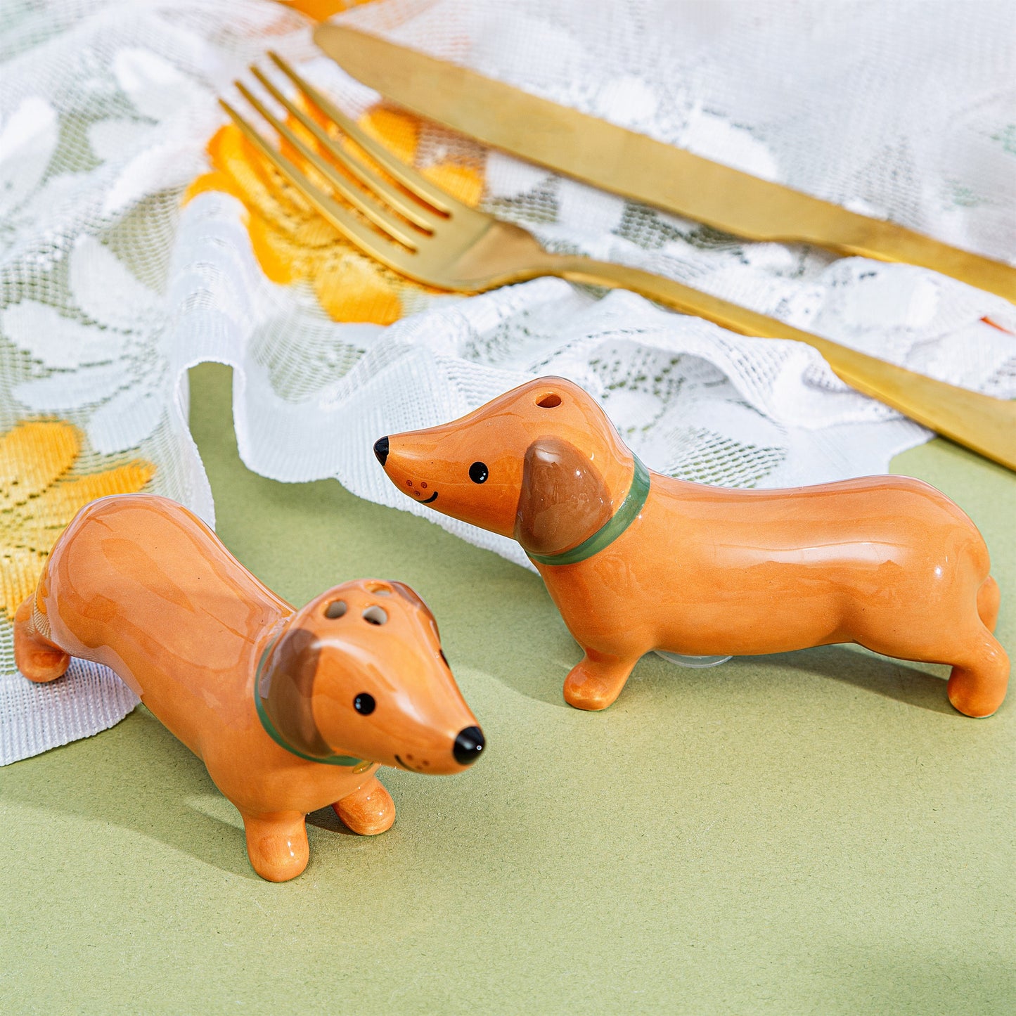 Dachshund Sausage Dog Salt & Pepper Shakers