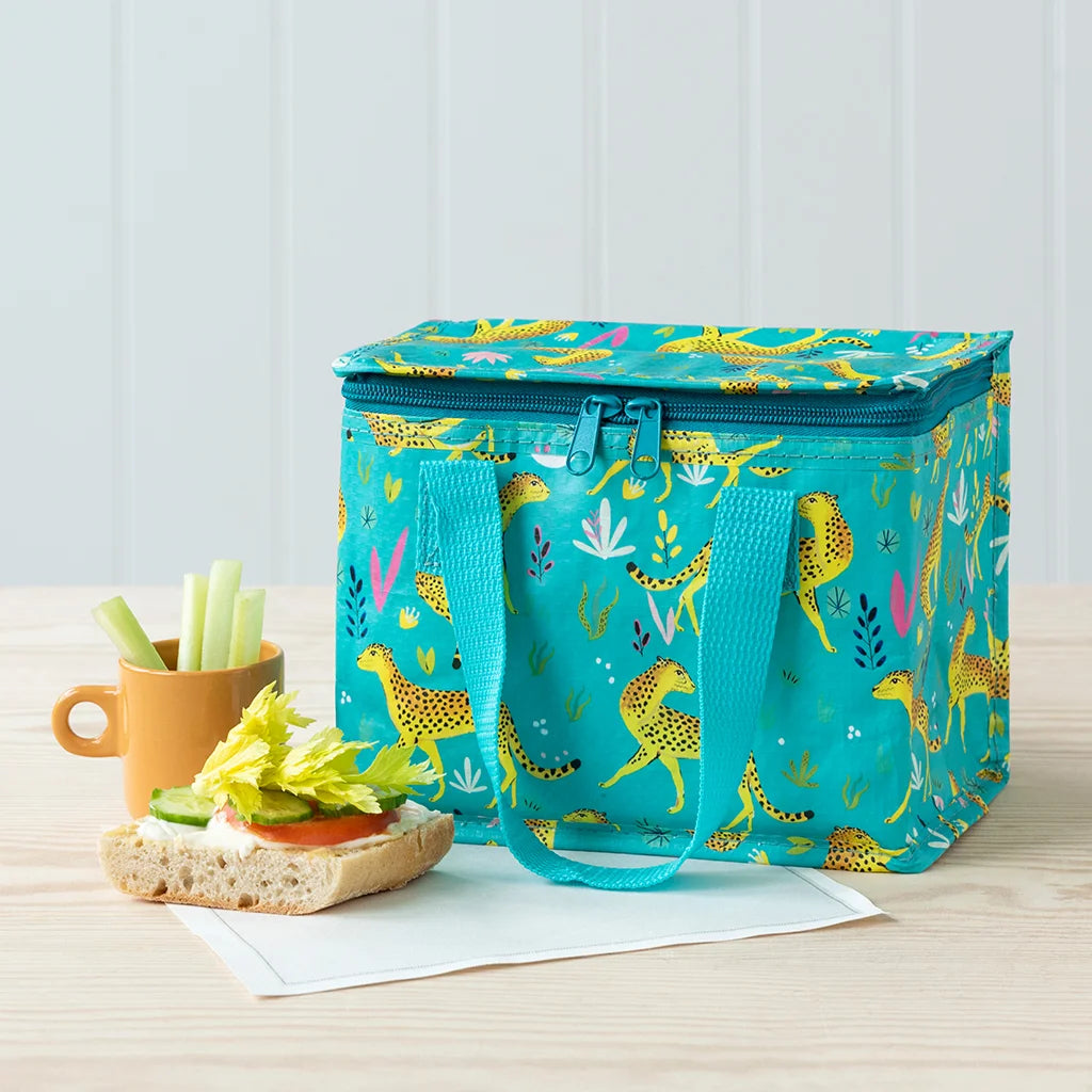 Cheetah Print Insulated Lunch Bag