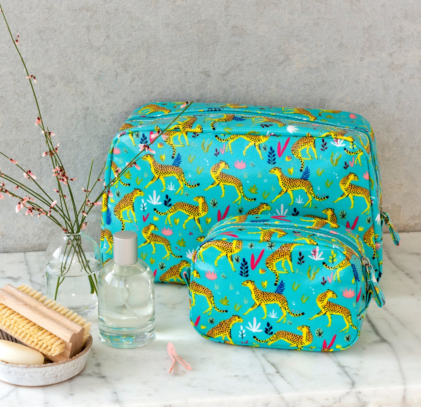 Cheetah Print Wash Bag