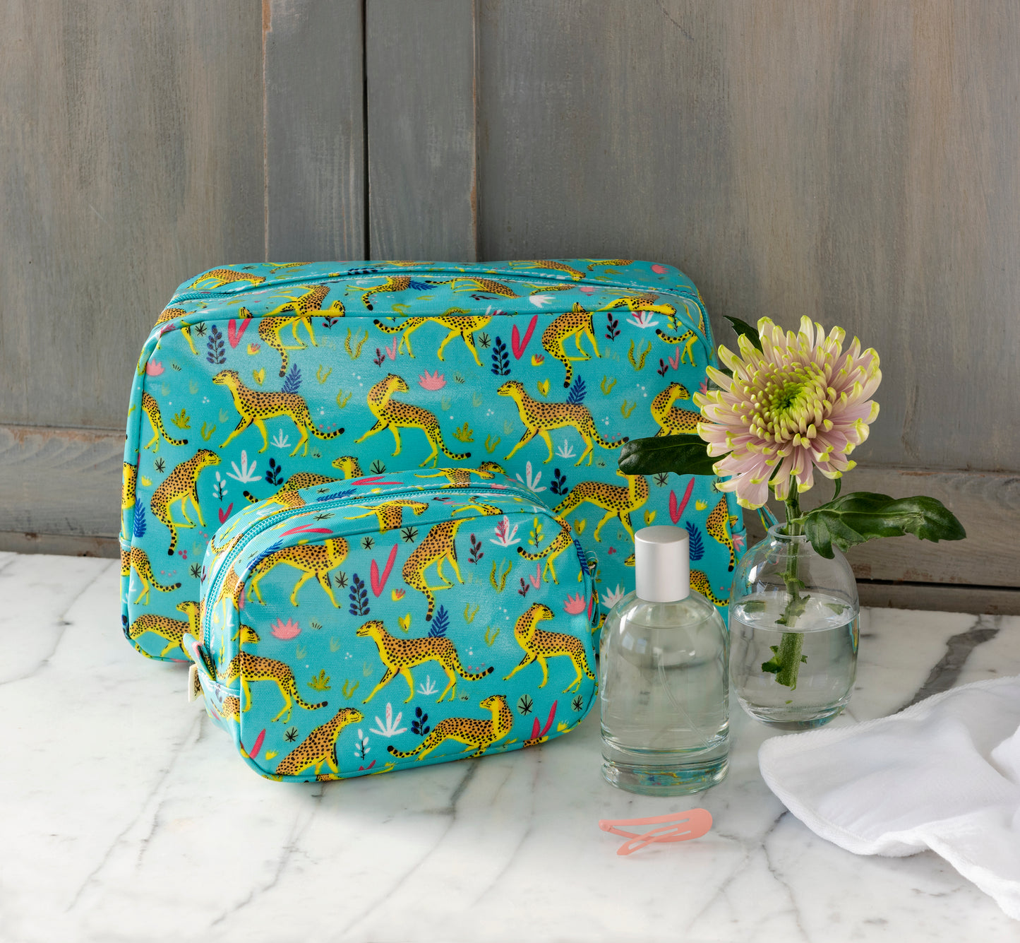 Cheetah Print Wash Bag