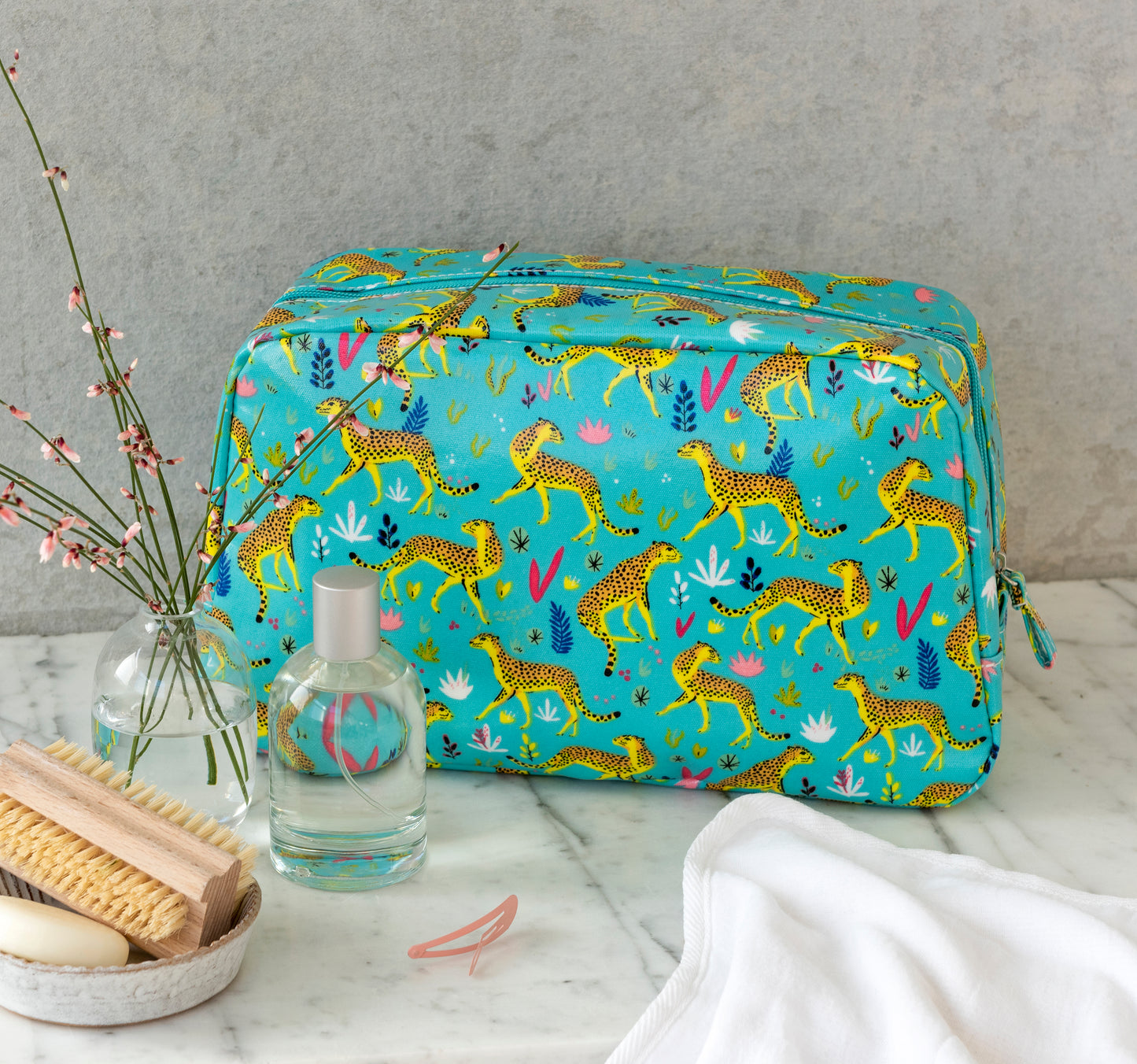 Cheetah Print Wash Bag