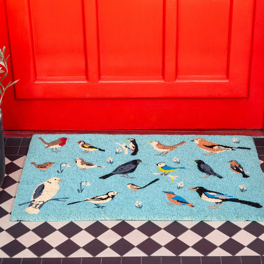 Garden Birds Coir Doormat