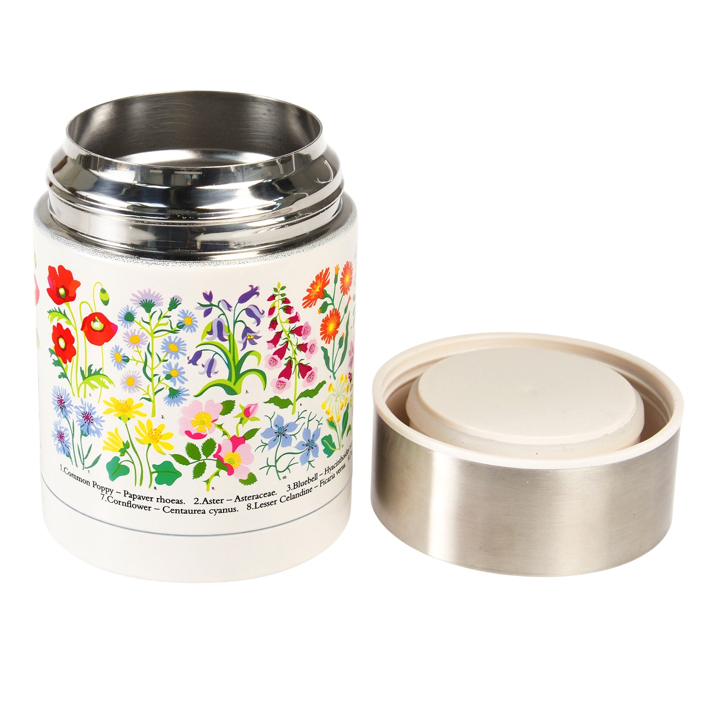 Wild Flowers Stainless Steel Food Flask
