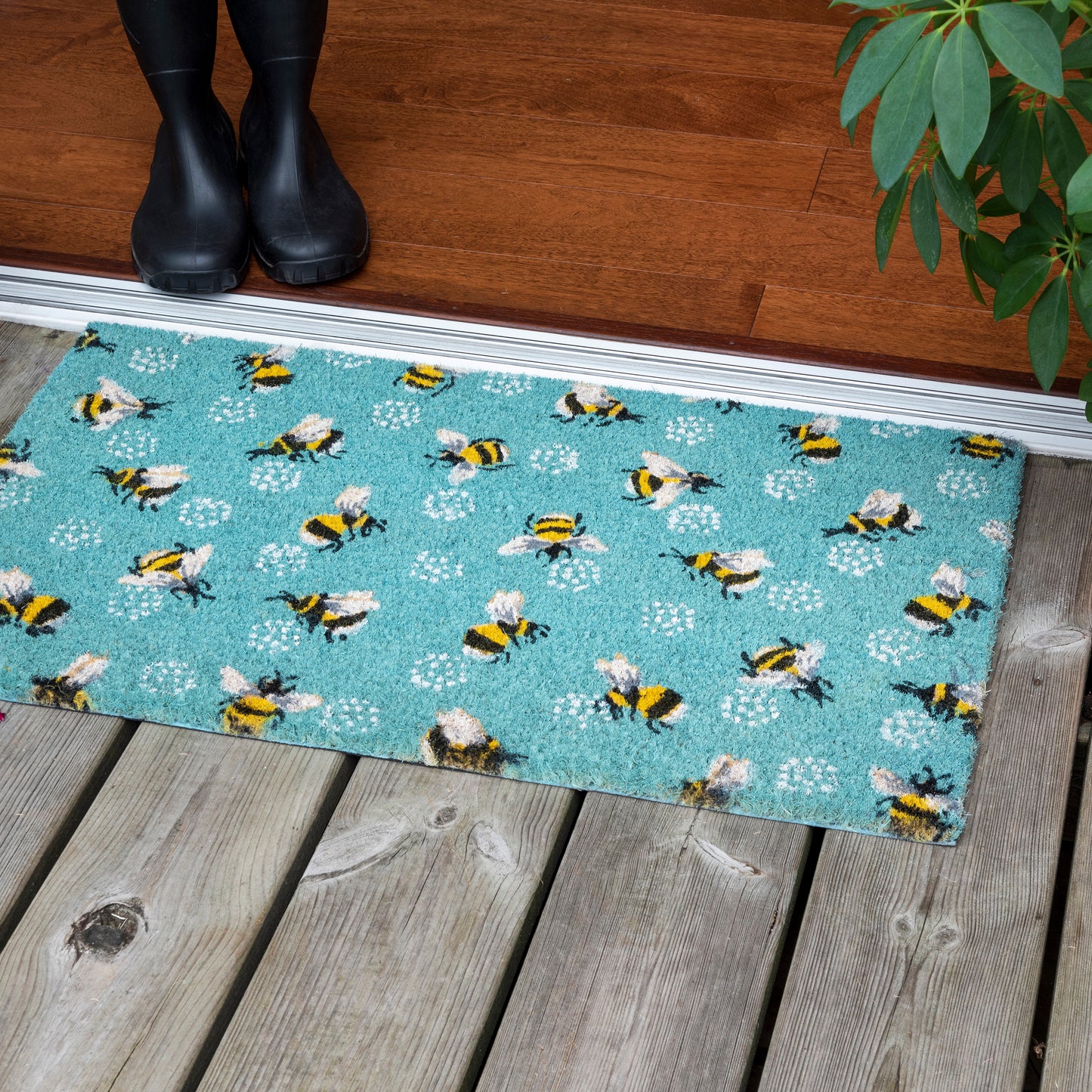 Bumble Bee Coir Doormat