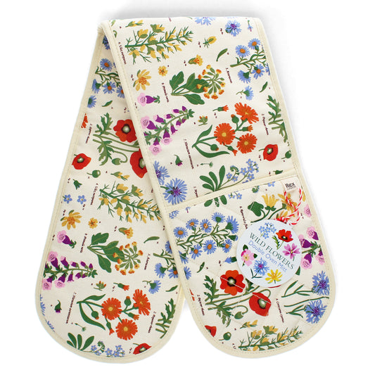 Wild Flowers Double Oven Glove