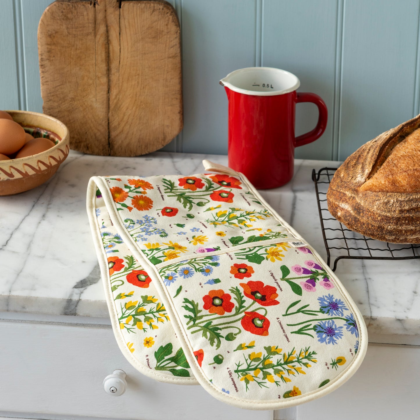 Wild Flowers Double Oven Glove