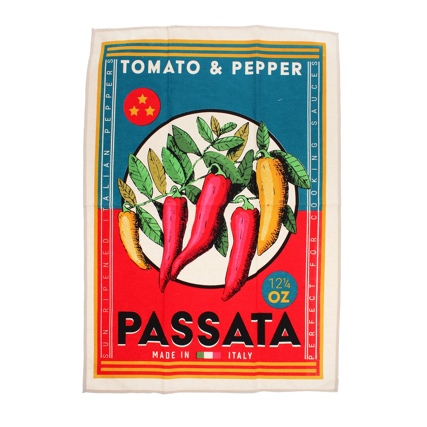 Vintage Passata Cotton Tea Towel