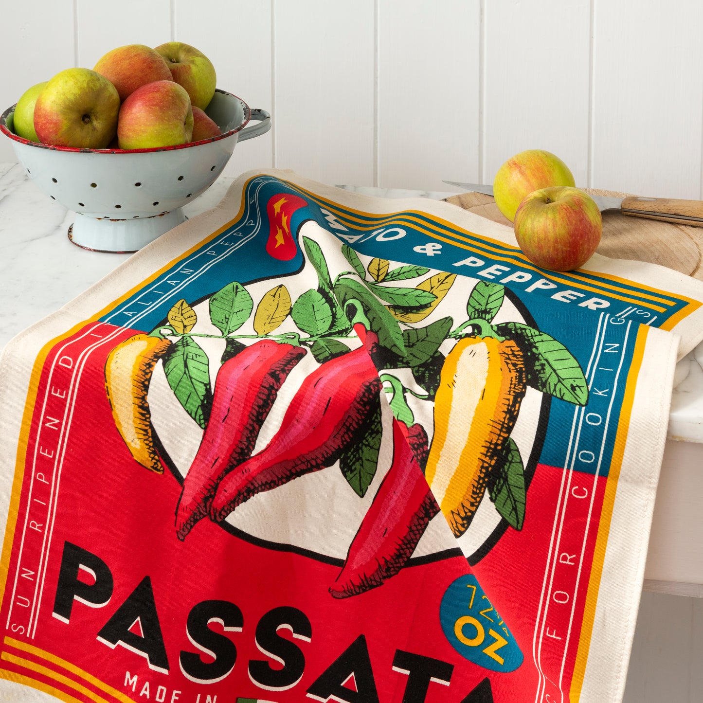 Vintage Passata Cotton Tea Towel