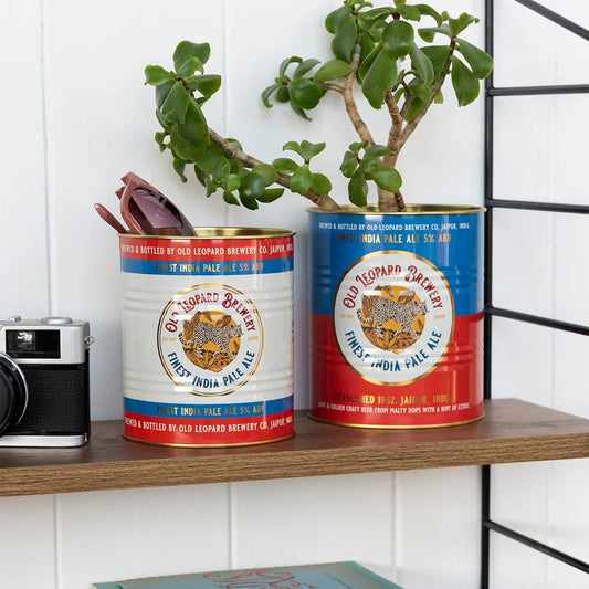 Old Leopard Brewery Medium Storage Tins - Set of 2