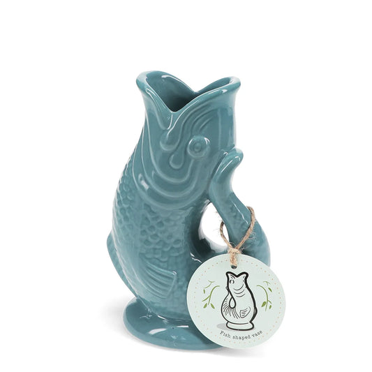 Blue Fish Vase
