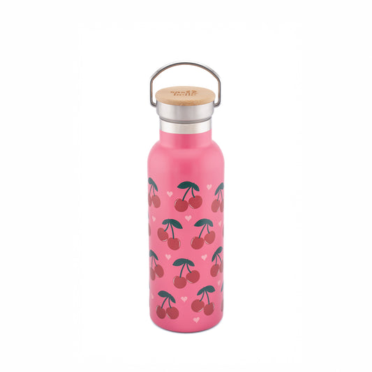 Cherry Metal Water Bottle