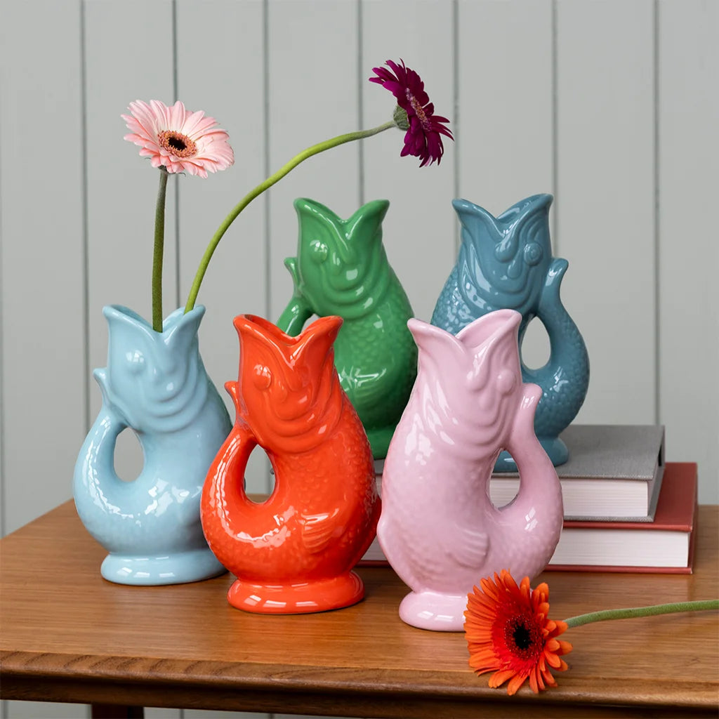 Blue Fish Vase