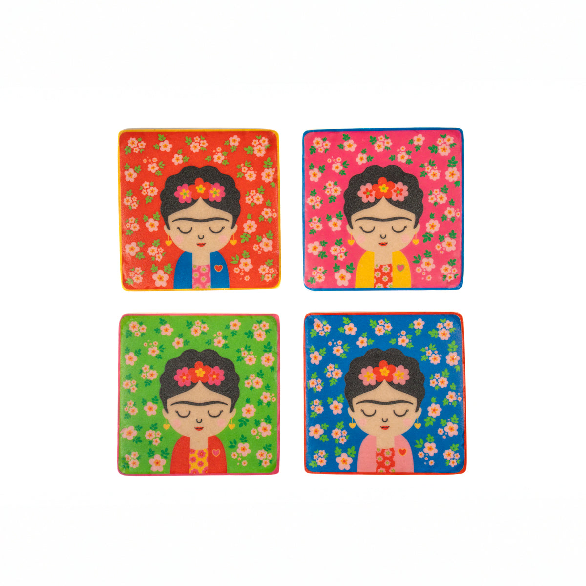 Frida Kahlo Coasters - Set Of 4