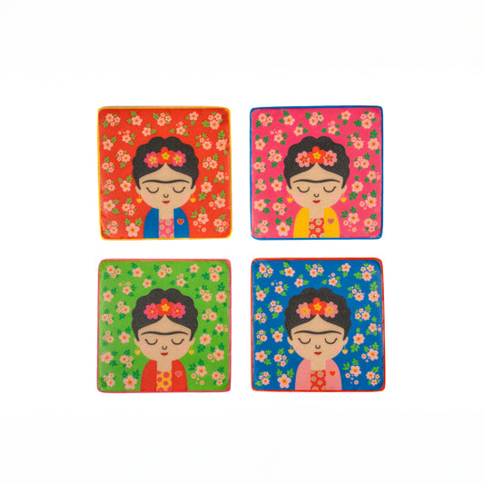 Frida Kahlo Coasters - Set Of 4