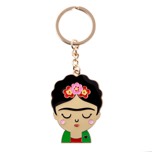 Frida Kahlo Enamel Keyring