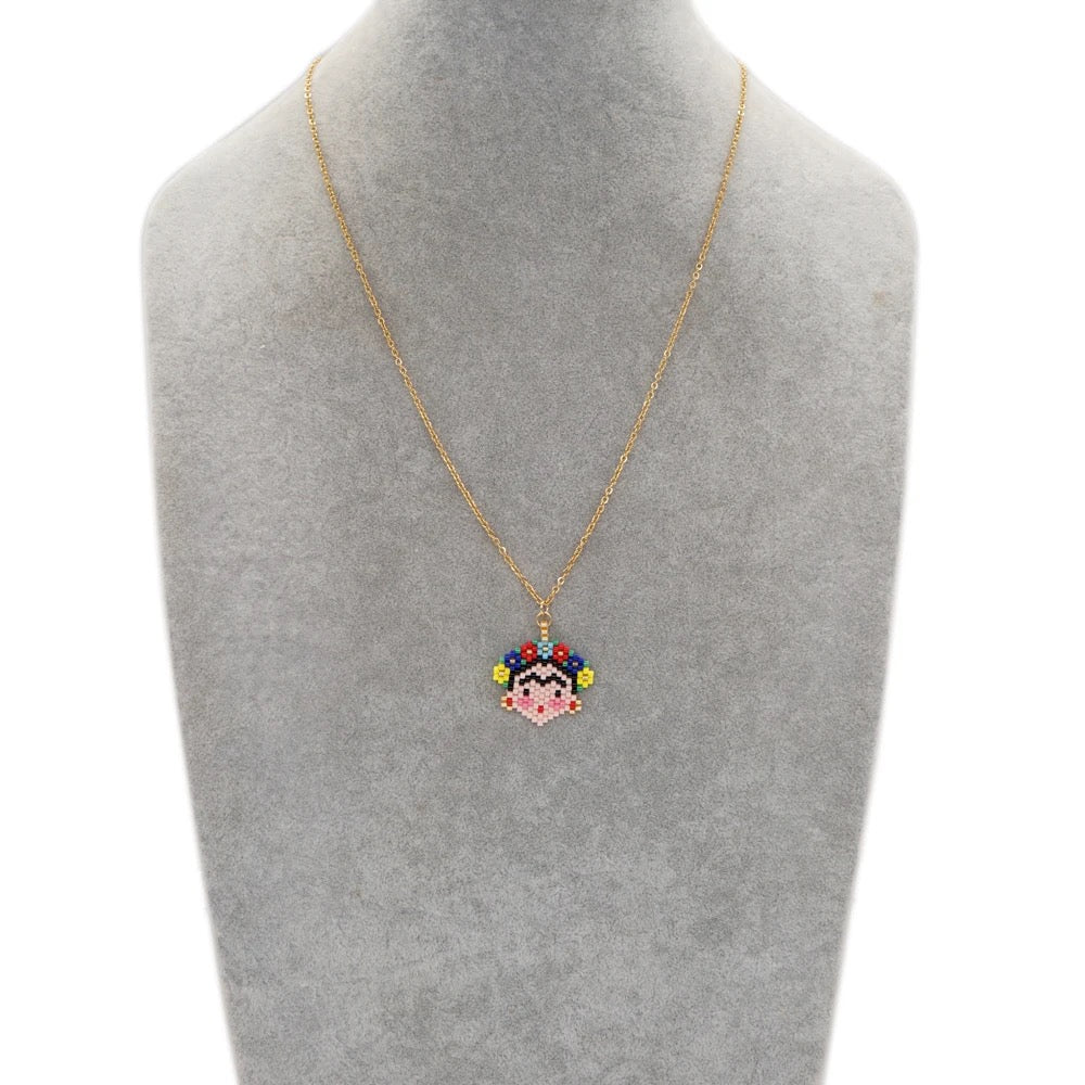 Frida Kahlo Miyuki Bead Necklace