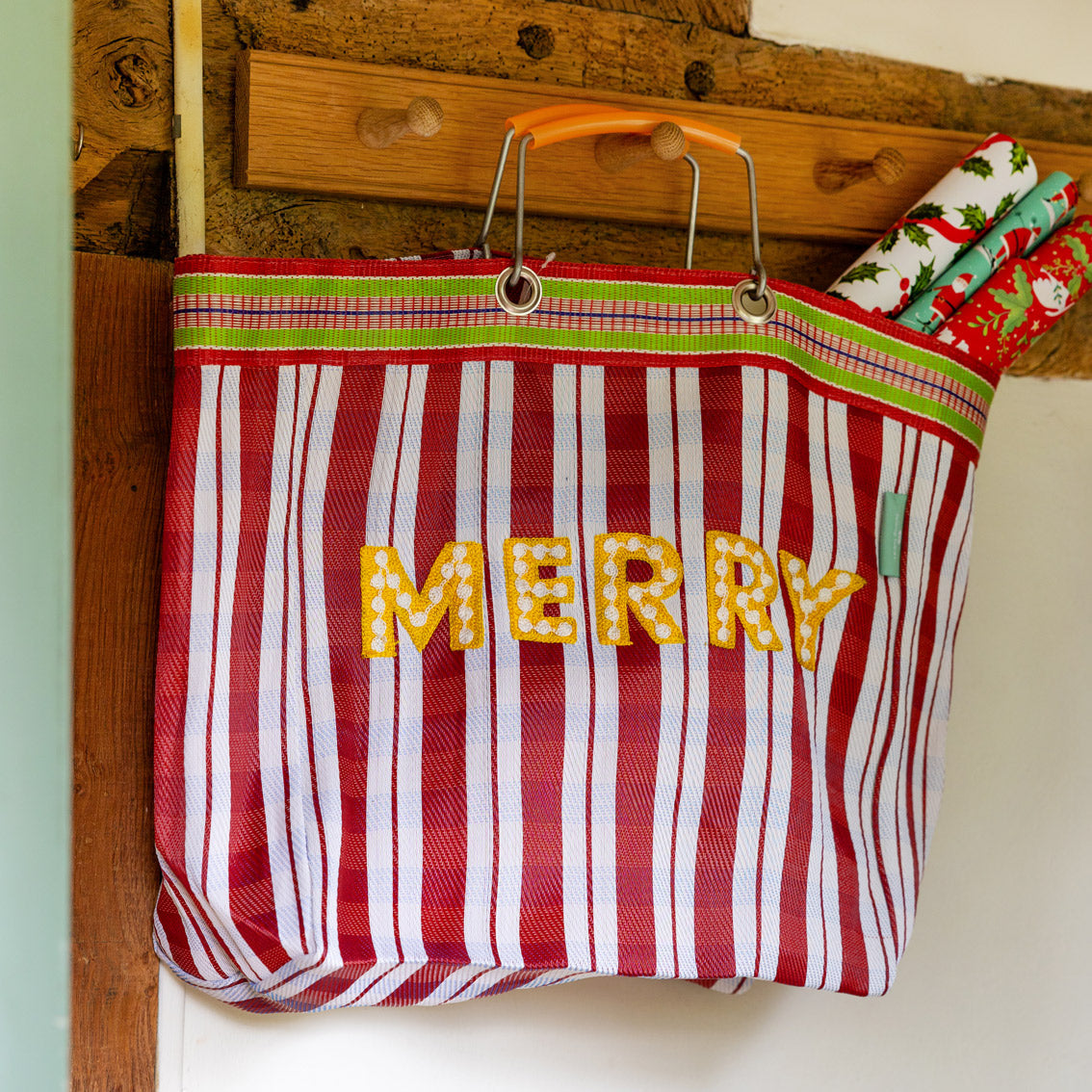 Merry Recycled Plastic Tote Bag