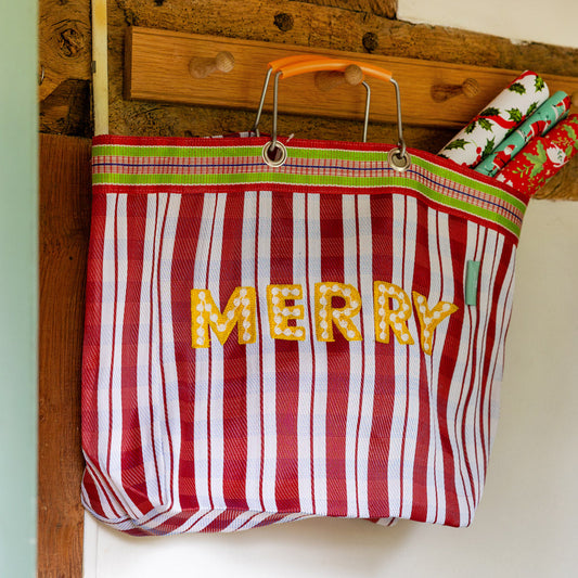 Merry Recycled Plastic Tote Bag