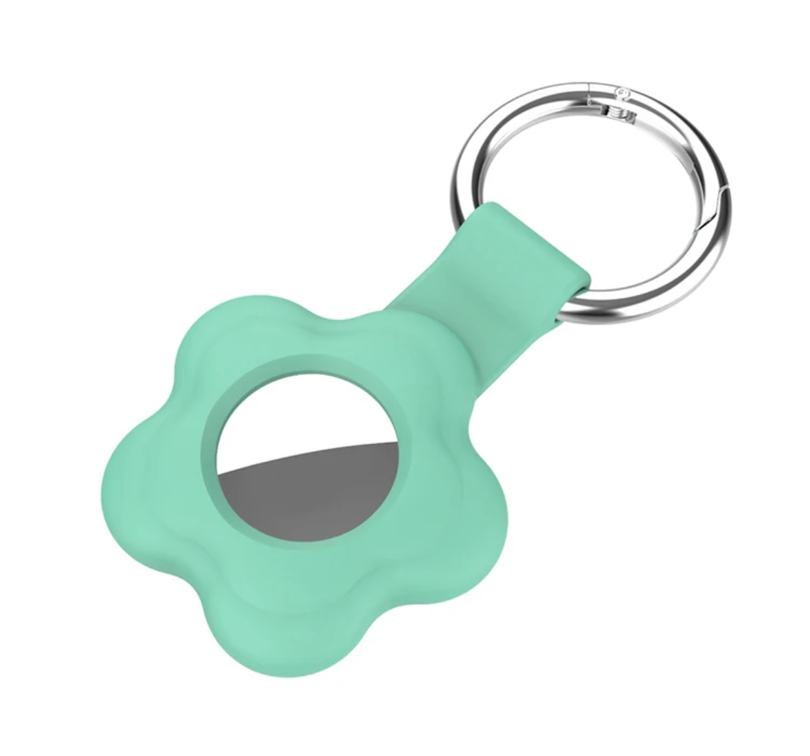 Mint Green Flower AirTag Case