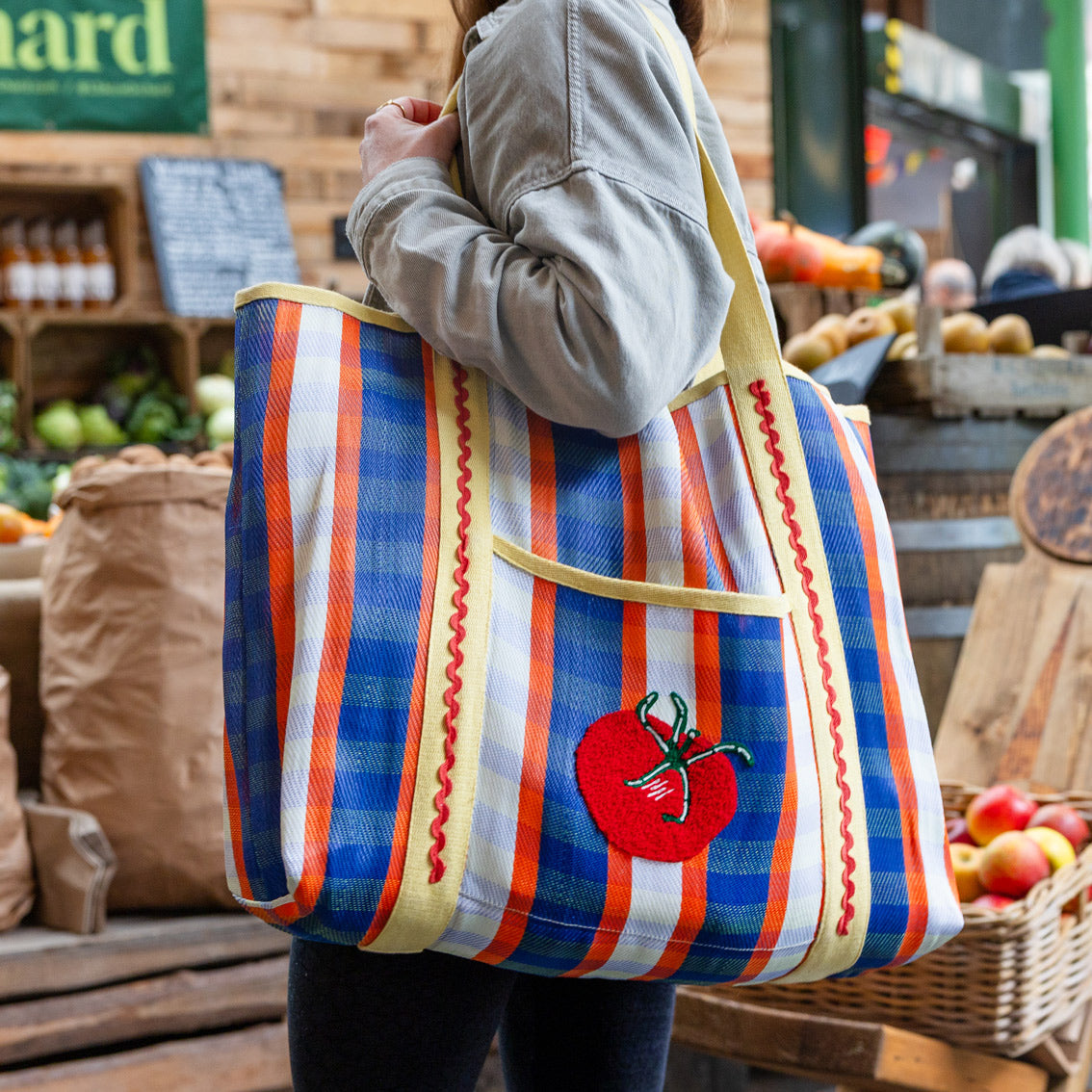 Tomato Recycled Plastic Tote Bag