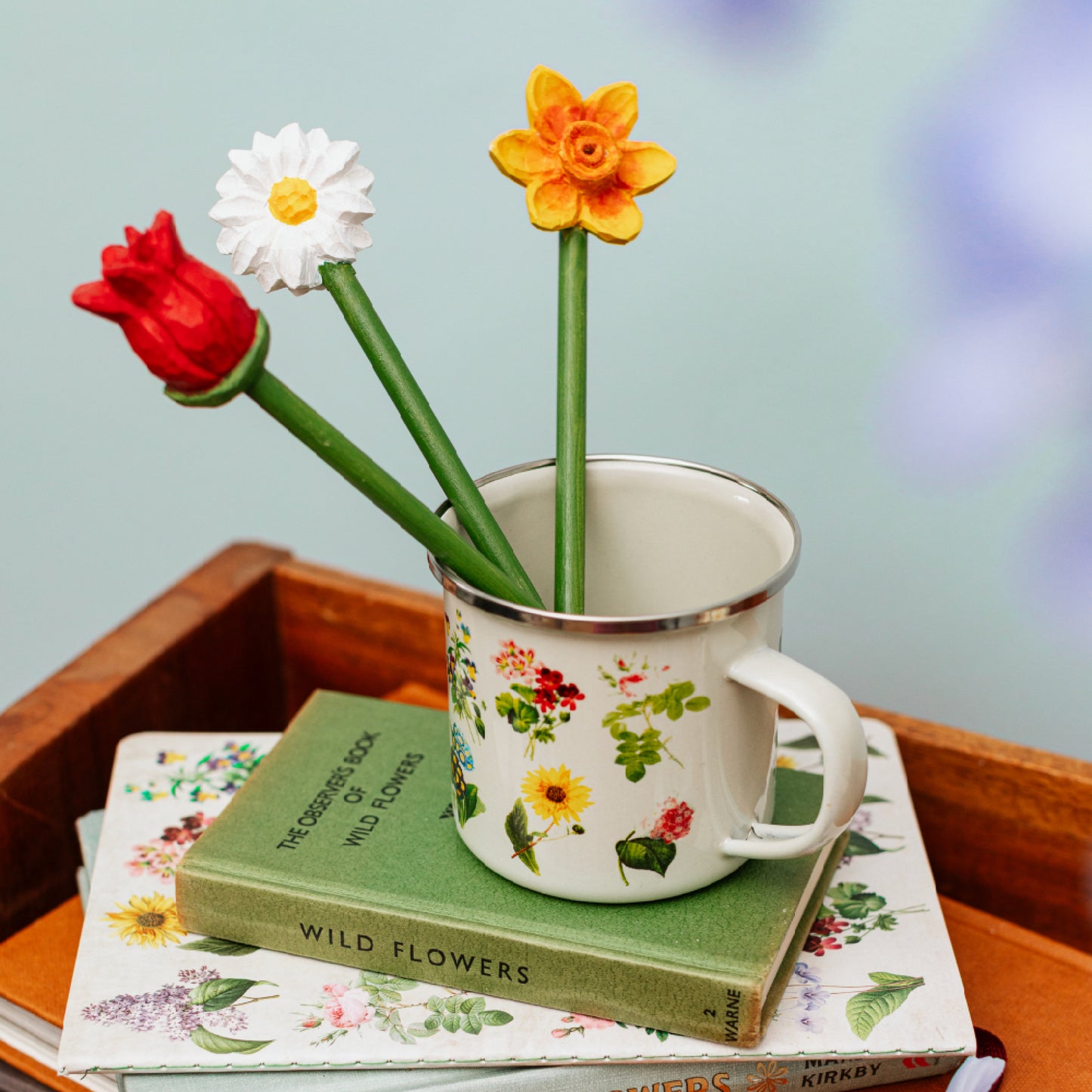 Vintage Flowers Enamel Mug