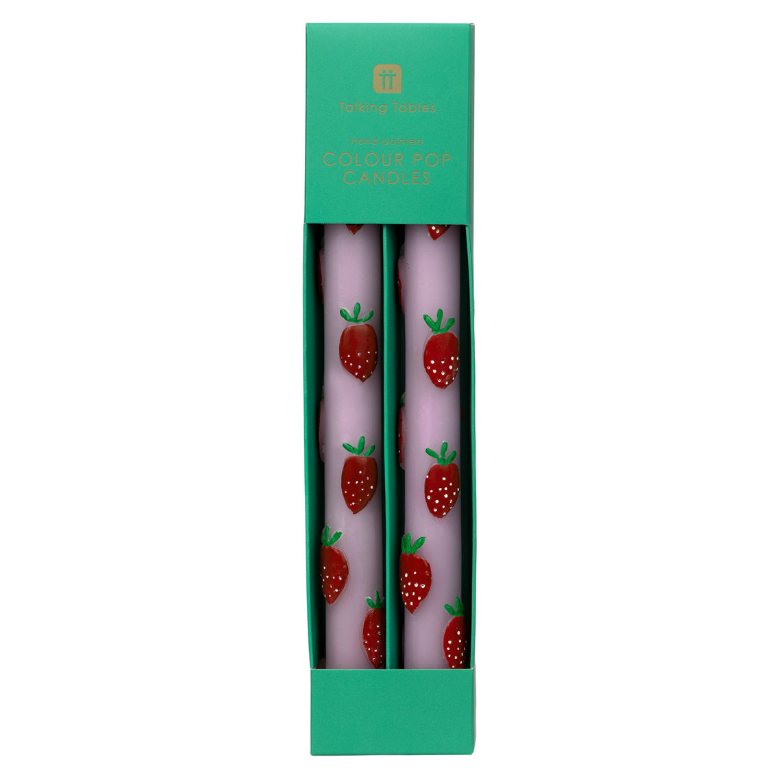 Statement Strawberry Dinner Candles